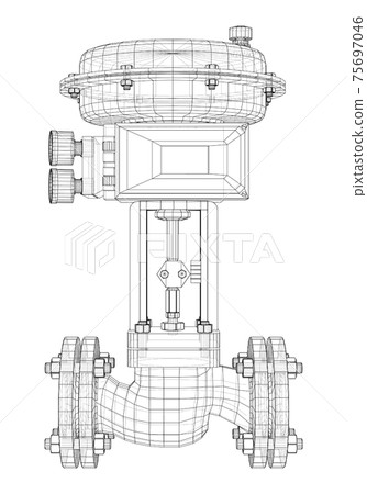 Valve with automatic electro-actuated. Vector Valve with automatic electro-actuated. Vector 75697046