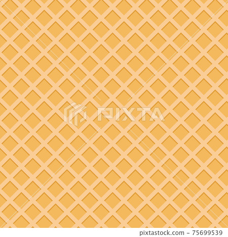 Wafer seamless pattern texture background. Vector Illustration 75699539