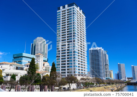 橫濱港灣的城市景觀 75700041