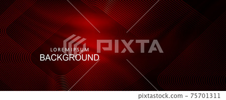 Composition of a red shade with a gradient, light dull lines, abstract frame 75701311