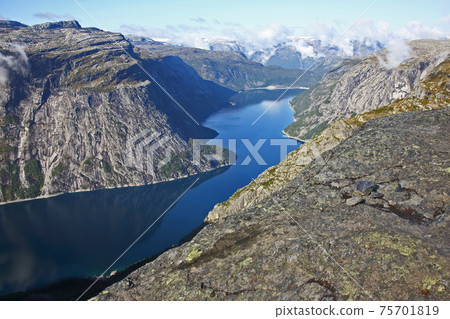 Lake in the language of the Troll. Norway Lake in the language of the Troll. Norway 75701819