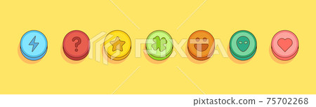 Different colorful ecstasy pills line vector illustration in cartoon style Different colorful ecstasy pills line vector illustration in cartoon style 75702268