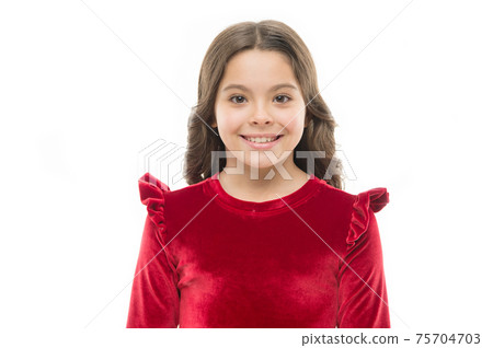 little girl child isolated on white. beauty and fashion. little girl child isolated on white. beauty and fashion. 75704703