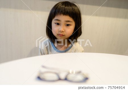 Depressed child negative image Depressed child negative image 75704914