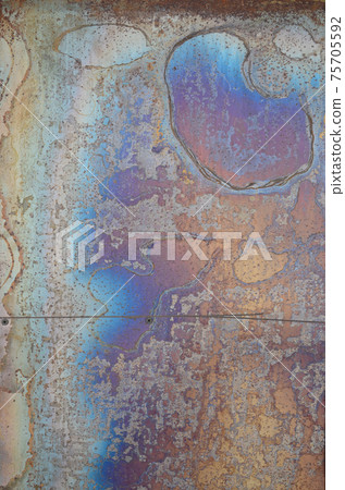 Abstract corrosion texture on the copper plated steel sheet Abstract corrosion texture on the copper plated steel sheet 75705592