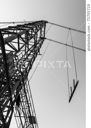 Abandoned sulphur mining complex Trabia Tallarita in Riesi, Sicily, Italy 75705729