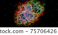 Nebula and stars in cosmos space. Elements of this image furnished by NASA 75706426