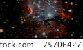 Nebula and stars in cosmos space. Elements of this image furnished by NASA 75706427