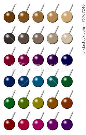 圖釘多彩1球的左下角 75707240