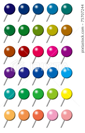圖釘多彩1球右上 75707244