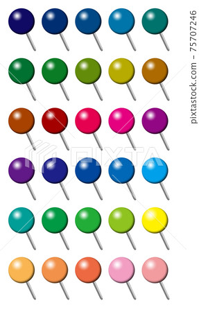 圖釘多彩1球左上 75707246