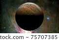 The Jupiter from space. Elements furnished by NASA. 75707385