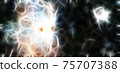 Fractal abstract outer space. Galaxy background. Elements of this image furnished by NASA. 75707388