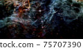 Fractal abstract outer space. Galaxy background. Elements of this image furnished by NASA. 75707390