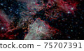 Fractal abstract outer space. Galaxy background. Elements of this image furnished by NASA. 75707391