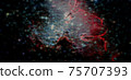 Fractal abstract outer space. Galaxy background. Elements of this image furnished by NASA. 75707393
