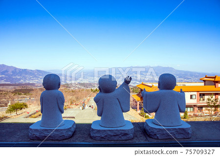View from Stone Buddha and Bukkosan Hosuiji Temple View from Stone Buddha and Bukkosan Hosuiji Temple 75709327
