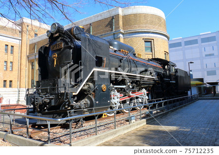 東京都台東區上野公園內的國立科學博物館日本博物館d51蒸汽機車231號 照片素材 圖片 圖庫