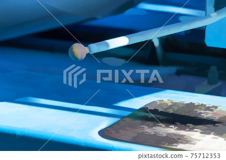 A simple and relative small handle, to operate a large cement mixer. A simple and relative small handle, to operate a large cement mixer. 75712353