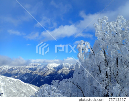 Superb view of rime and mountains 75713237