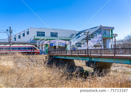 Cityscape of Saitama Scenery around the west exit of Washimiya Station 75713387