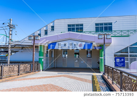 Cityscape of Saitama Scenery around the west exit of Washimiya Station 75713393