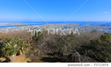 [Tokushima Prefecture] View from Mt. Bizan under fine weather (Tokushima city) 75713978