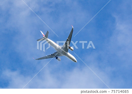 客機,飛機和飛機從跑道爬升 客機,飛機和飛機從跑道爬升 75714085