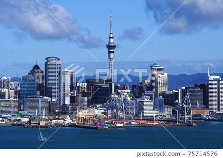 Auckland, New Zealand North Island View of Auckland city from Devonport Auckland, New Zealand North Island View of Auckland city from Devonport 75714576