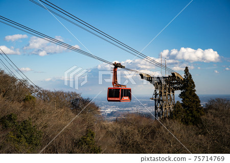Scenery from Mt. Tsukuba Nyotaisan Station Observatory Ropeway Scenery from Mt. Tsukuba Nyotaisan Station Observatory Ropeway 75714769