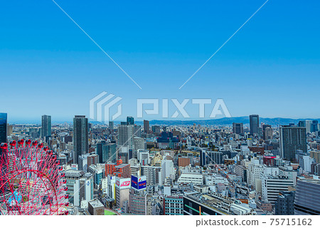 大阪風光[從梅田向東眺望] 75715162
