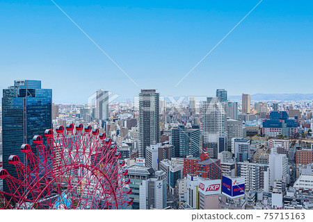 大阪風光[從梅田向東眺望] 75715163