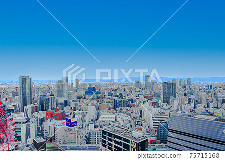 Osaka scenery [View from Umeda to the east] 75715168