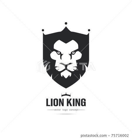 Elegant lion logo design illustration 75716002