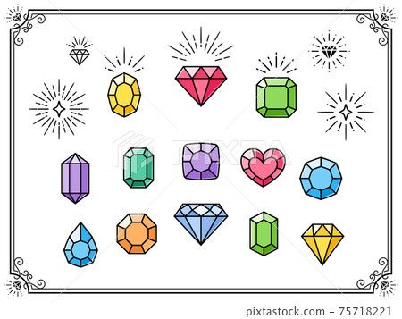 Jewel and frame set 75718221