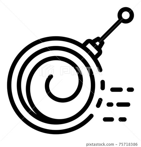 Hypnosis support icon, outline style Hypnosis support icon, outline style 75718386