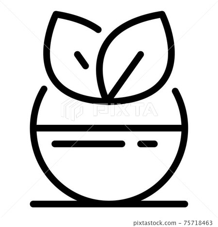 Spa perfume bottle icon, outline style 75718463