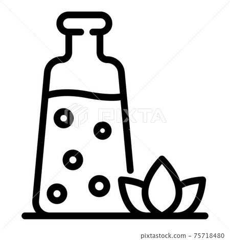 Spa soap bottle icon, outline style 75718480