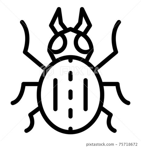 Field bug icon, outline style Field bug icon, outline style 75718672