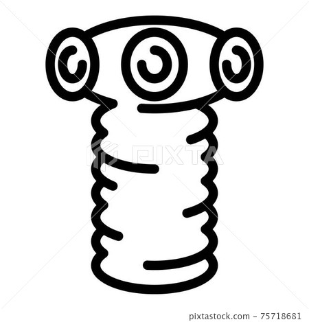 Farm parasite icon, outline style Farm parasite icon, outline style 75718681