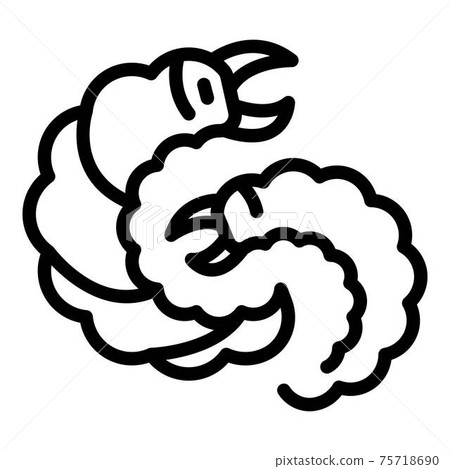 Farm parasite icon, outline style Farm parasite icon, outline style 75718690