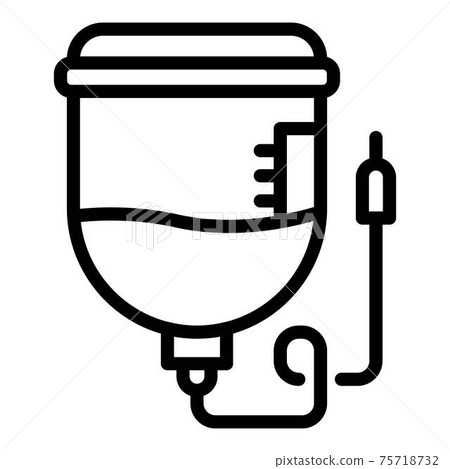 Anesthesia bag icon, outline style 75718732