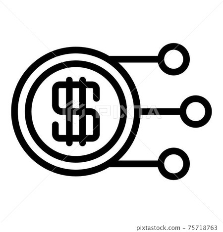Tax regulation icon, outline style Tax regulation icon, outline style 75718763