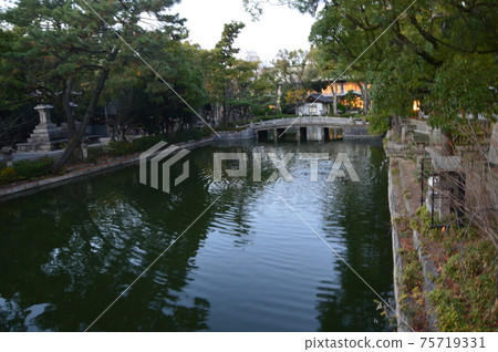 水路/木橋(大阪府大阪市住吉區住吉大社/住吉) 水路/木橋(大阪府大阪市住吉區住吉大社/住吉) 75719331