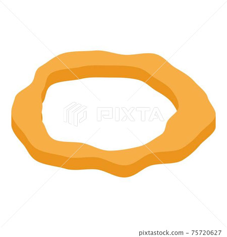 Burger bun slice icon, isometric style 75720627