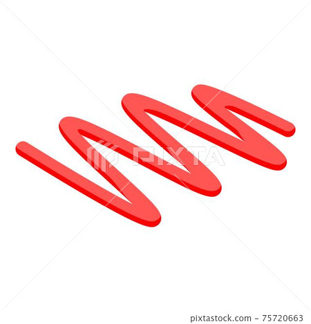 Ketchup icon, isometric style 75720663