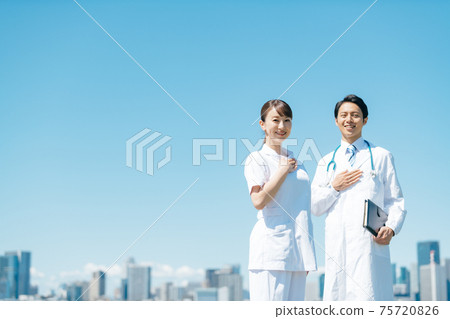 Medical outdoor lab coat 75720826