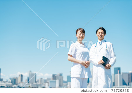 Medical outdoor lab coat 75720828