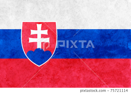 斯洛伐克國旗日本紙水彩 75721114