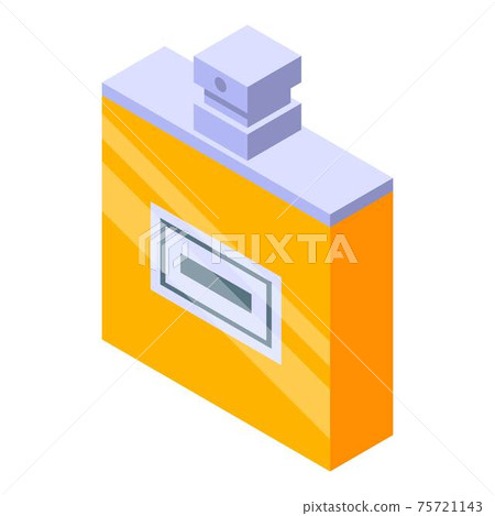 Fresh perfume bottle icon, isometric style 75721143